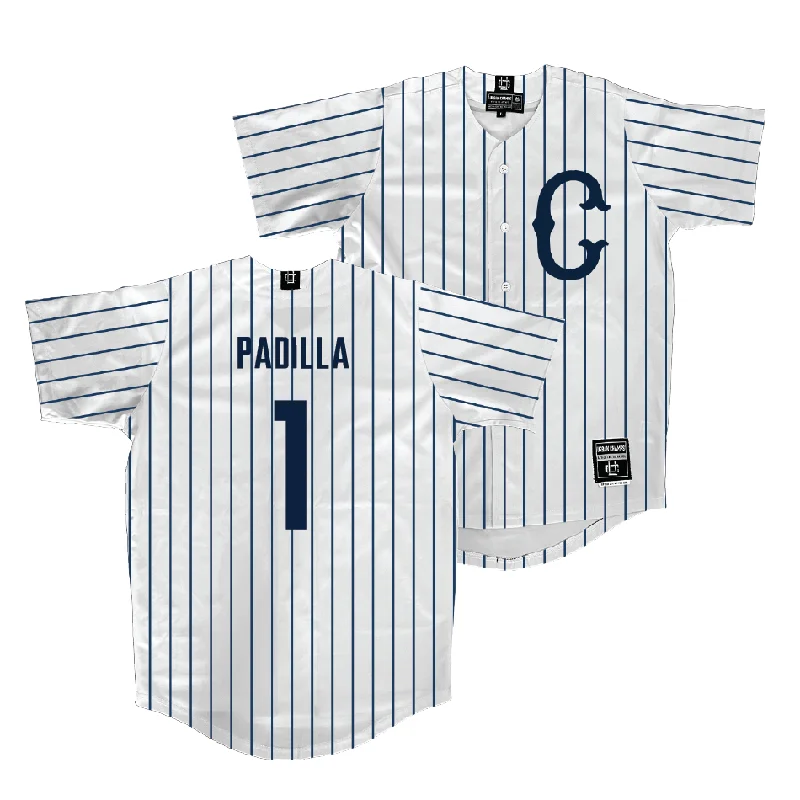 UConn Baseball White Jersey - Bryan Padilla | #1