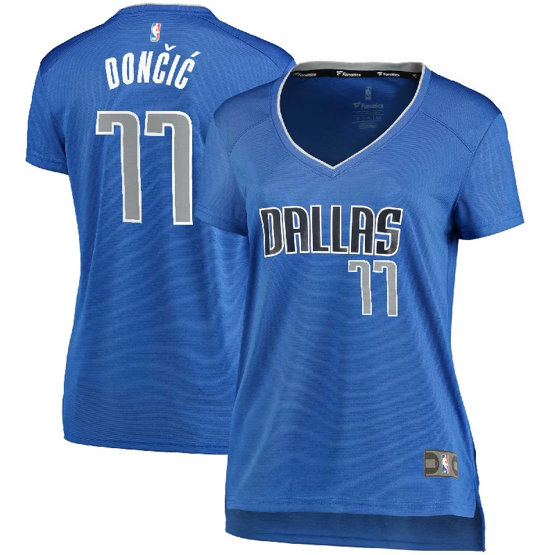 Luka Doncic Dallas Mavericks Branded Women's Fast Break Player Basketball Jersey - Blue - Icon Edition