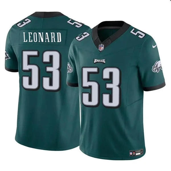 Men's Philadelphia Eagles #53 Shaquille Leonard Green 2023 F.U.S.E. Untouchable Limited Football Stitched Jersey