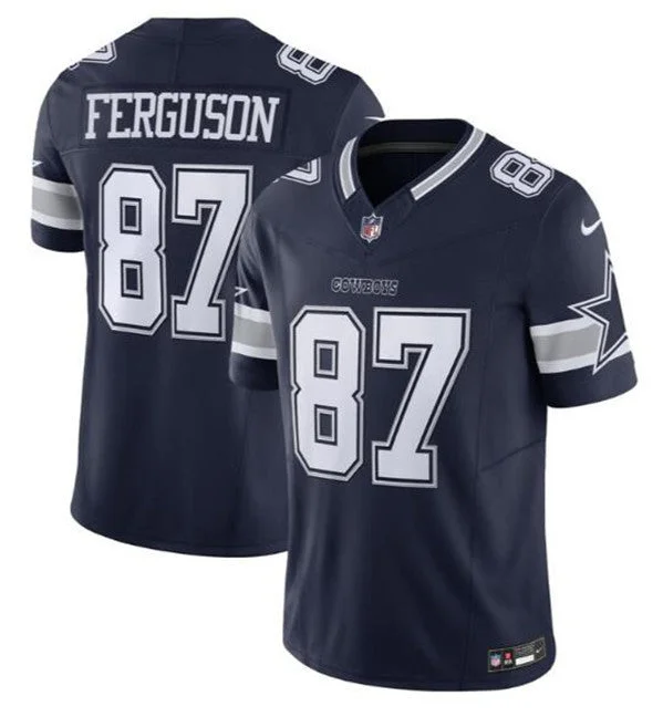 Men's Dallas Cowboys #87 Jake Ferguson Navy 2023 F.U.S.E. Untouchable Limited Football Stitched Jersey