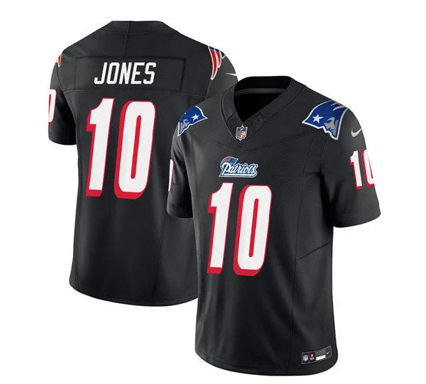 Men's New England Patriots #10 Mac Jones Black 2023 F.U.S.E. Limited Football Stitched Jersey