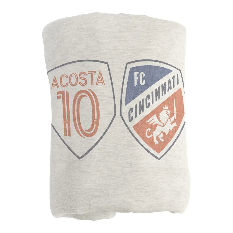 FC Cincinnati Luciano Acosta Sublimated Sweatshirt Blanket