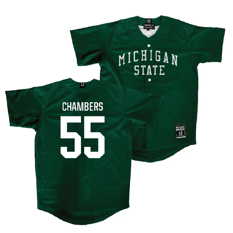 Michigan State Baseball Green Jersey   - Brady Chambers