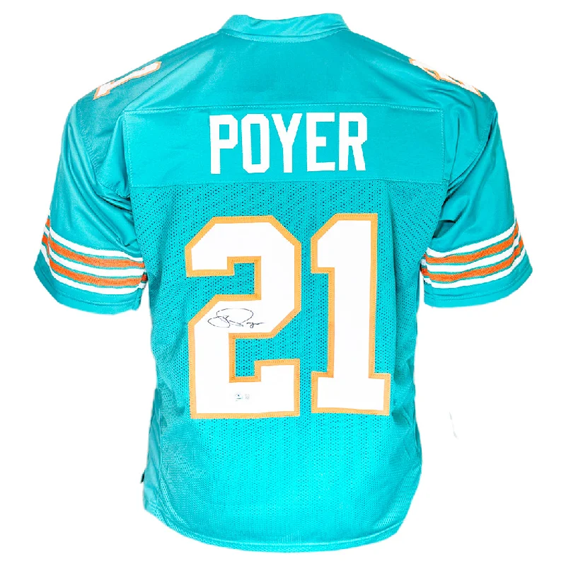 Jordan Poyer Signed Miami Teal Football Jersey (Beckett)