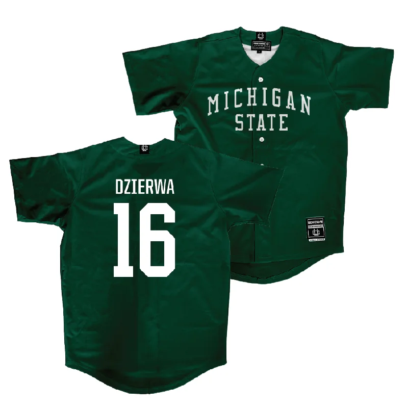 Michigan State Baseball Green Jersey - Joseph Dzierwa