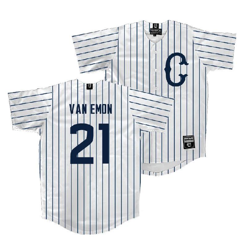 UConn Baseball White Jersey - Gabe Van Emon | #21