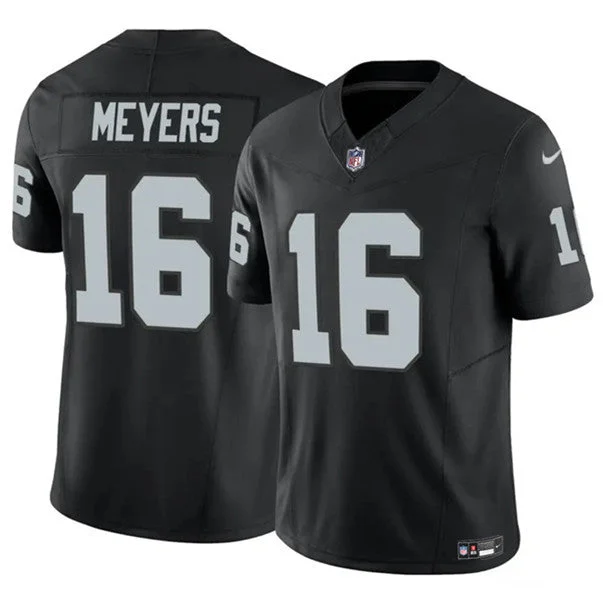 Men's Las Vegas Raiders #16 Jakobi Meyers Black 2023 F.U.S.E Untouchable Football Stitched Jersey