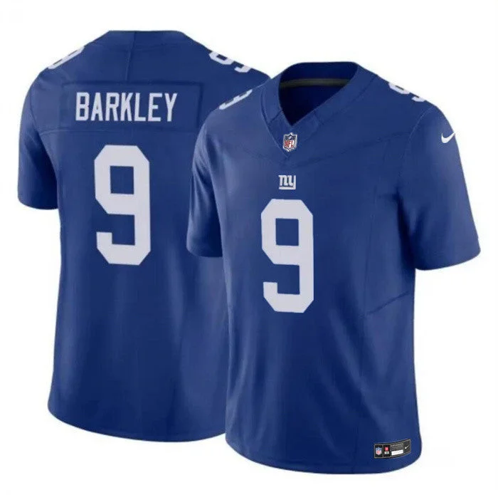 Men's New York Giants #9 Matt Barkley Blue 2023 F.U.S.E. Untouchable Limited Football Stitched Game Jersey