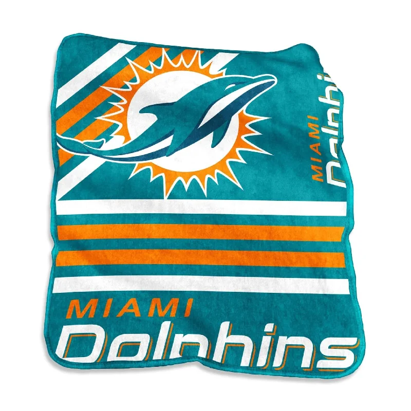 Miami Dolphins Raschel Throw