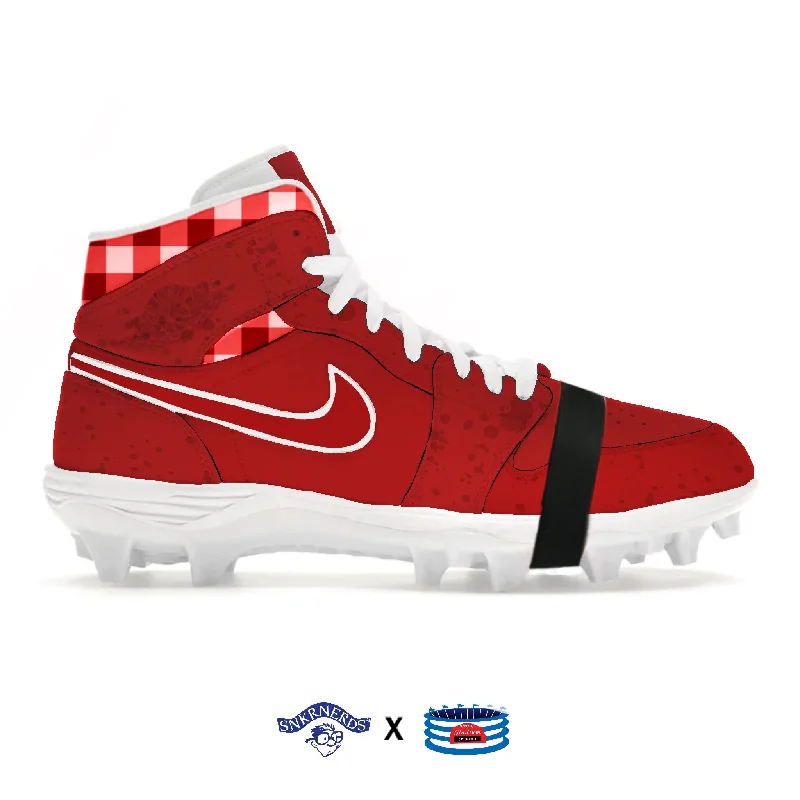 "Red Lobster" Jordan 1 TD Cleats