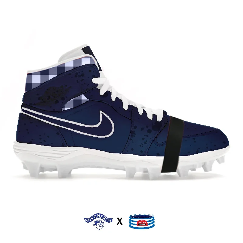 "Blue Lobster" Jordan 1 TD Cleats