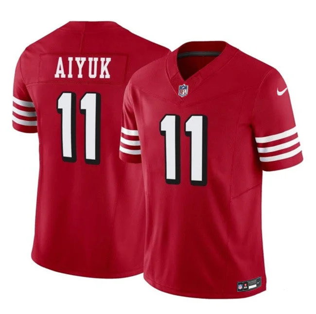 Men's San Francisco 49ers #11 Brandon Aiyuk Red 2023 F.U.S.E. Limited Throwback Football Stitched Jersey