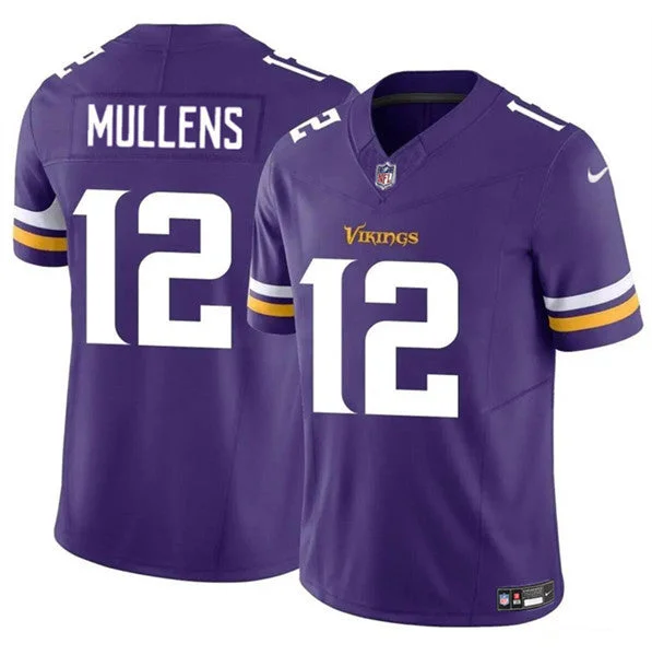 Men's Minnesota Vikings #12 Nick Mullens Purple 2023 F.U.S.E. Untouchable Limited Football Stitched Jersey