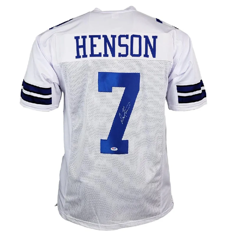 Drew Henson Signed Dallas White Football Jersey (PSA)