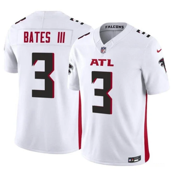 Men's Atlanta Falcons #3 Jessie Bates III White 2023 F.U.S.E. Untouchable Limited Football Stitched Jersey