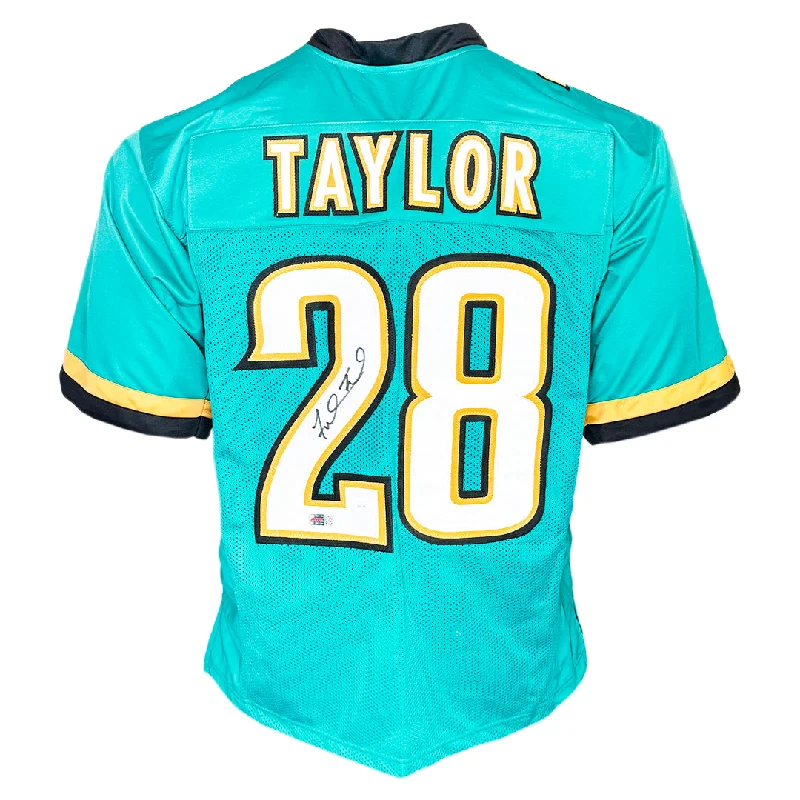 Fred Taylor Signed Jacksonville Teal Football Jersey (JSA)