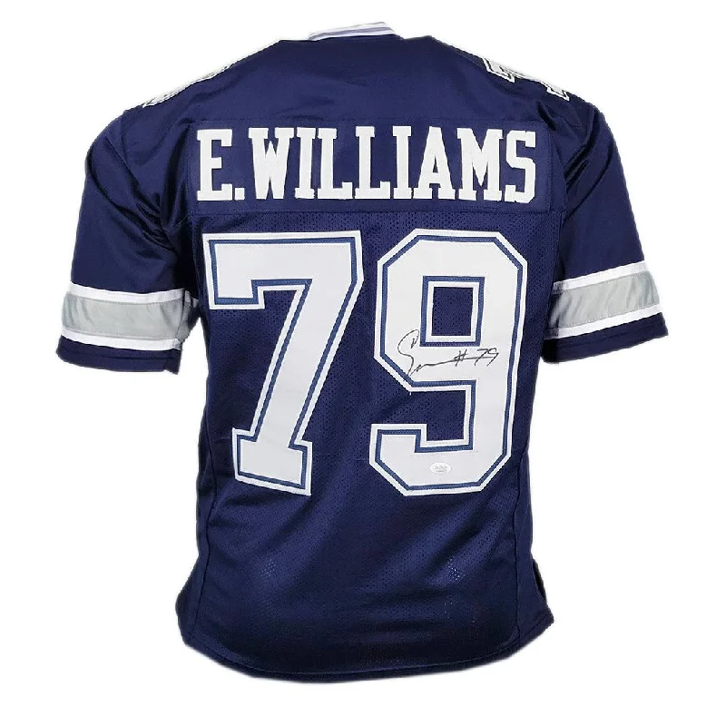 Erik Williams Signed Dallas Navy Football Jersey (JSA)