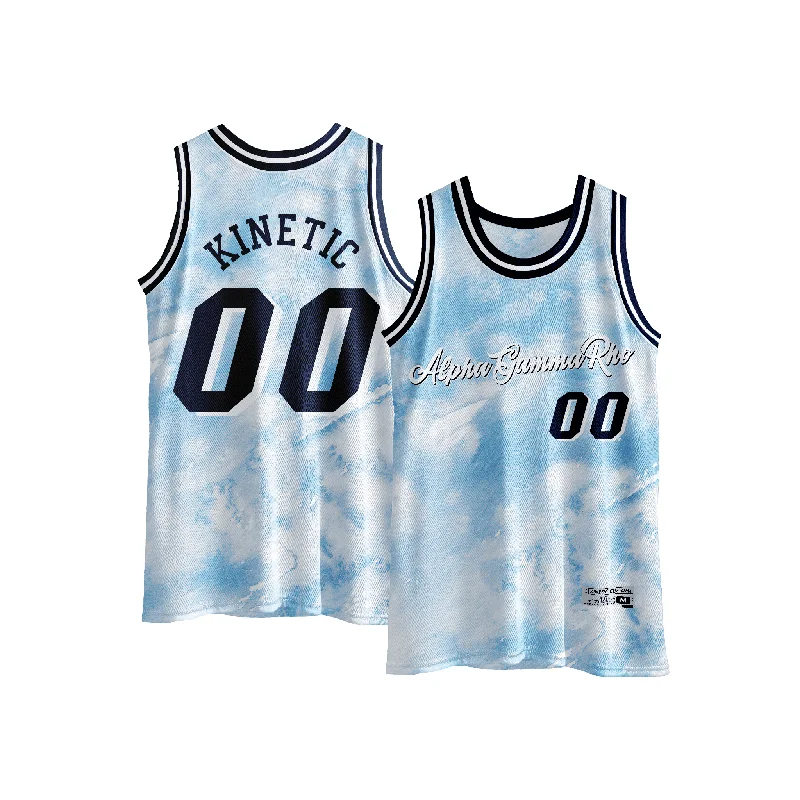 Alpha Gamma Rho - Blue Sky Basketball Jersey