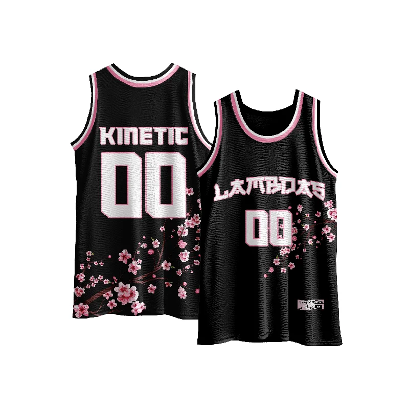 Lambda Phi Epsilon - Black Cherry Basketball Jersey