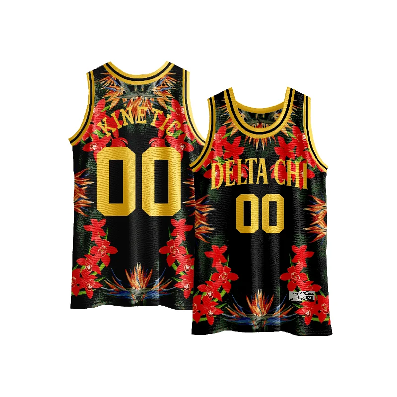 Delta Chi - Orchid Paradise Basketball Jersey