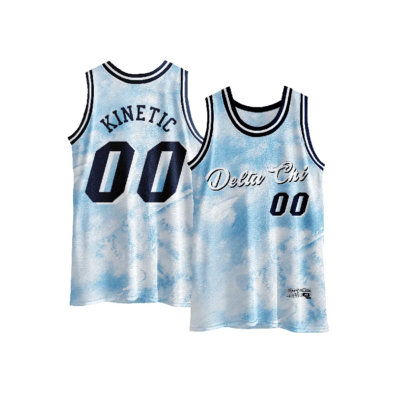 Delta Chi - Blue Sky Basketball Jersey