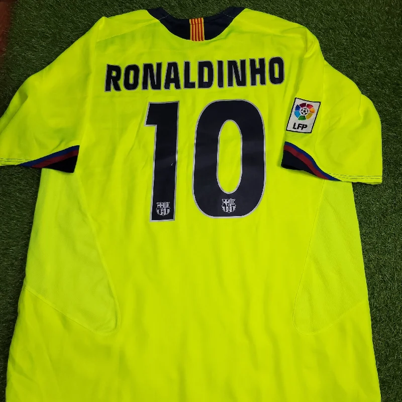 Ronaldinho Barcelona 2005 2006 Away Soccer Jersey Shirt XL SKU# S6DHA 195971