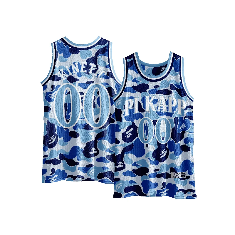 Pi Kappa Phi - Blue Camo Basketball Jersey