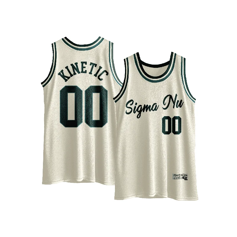 Sigma Nu - Buttercream Basketball Jersey