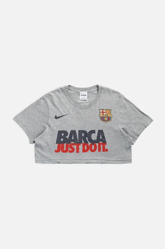 Rework Crop Barcelona Soccer Tee - S