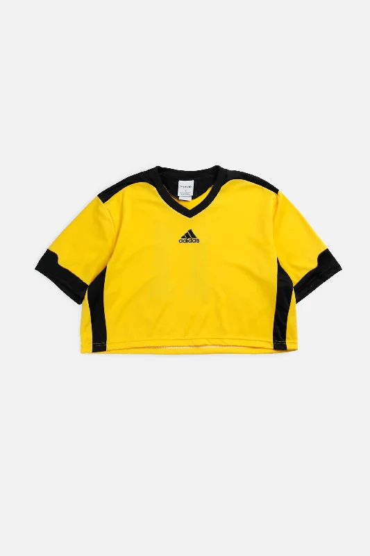 Rework Crop Adidas Soccer Jersey - XL