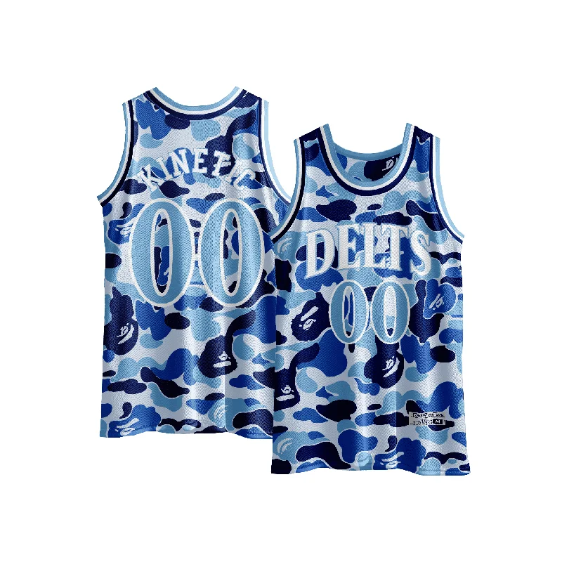 Delta Tau Delta - Blue Camo Basketball Jersey