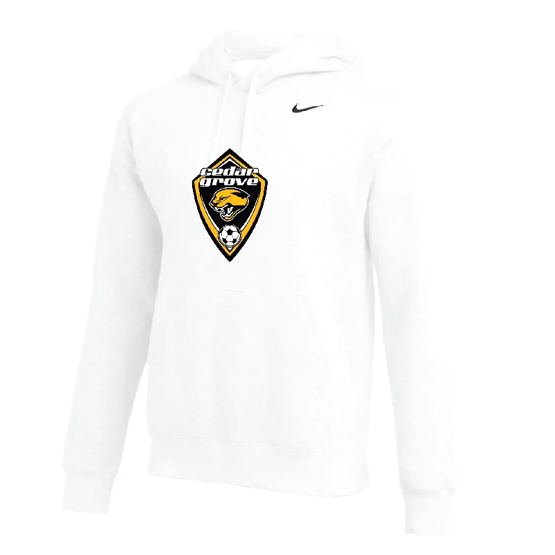 Cedar Grove Nike Club Hoodie White