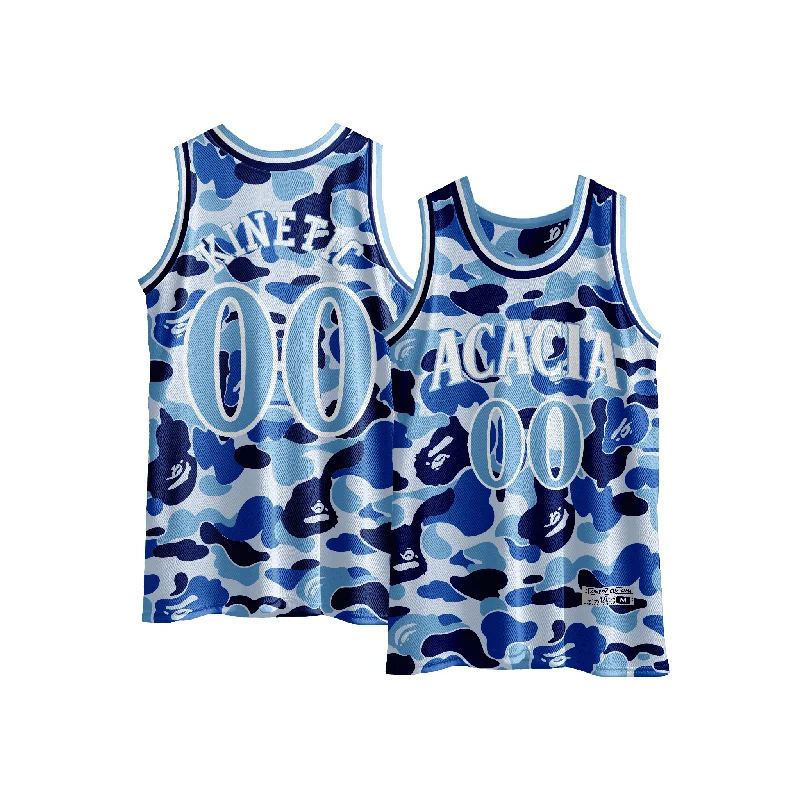 Acacia - Blue Camo Basketball Jersey