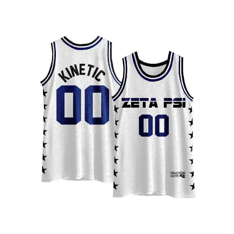 Zeta Psi - Black Star Basketball Jersey