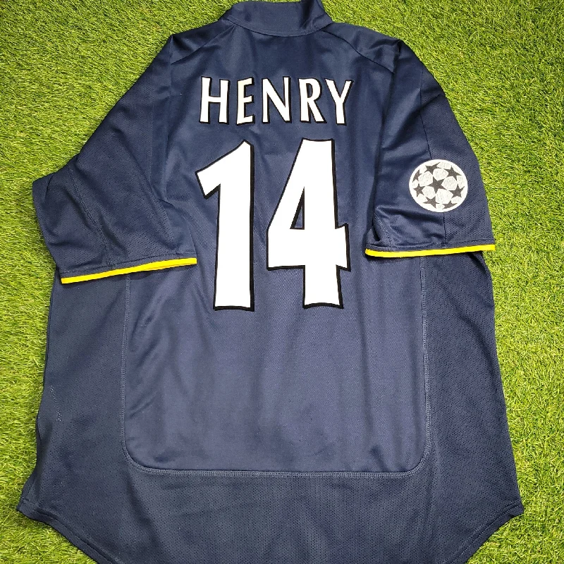 Henry Arsenal 2000 2001 2002 UEFA Third Soccer Jersey Shirt L