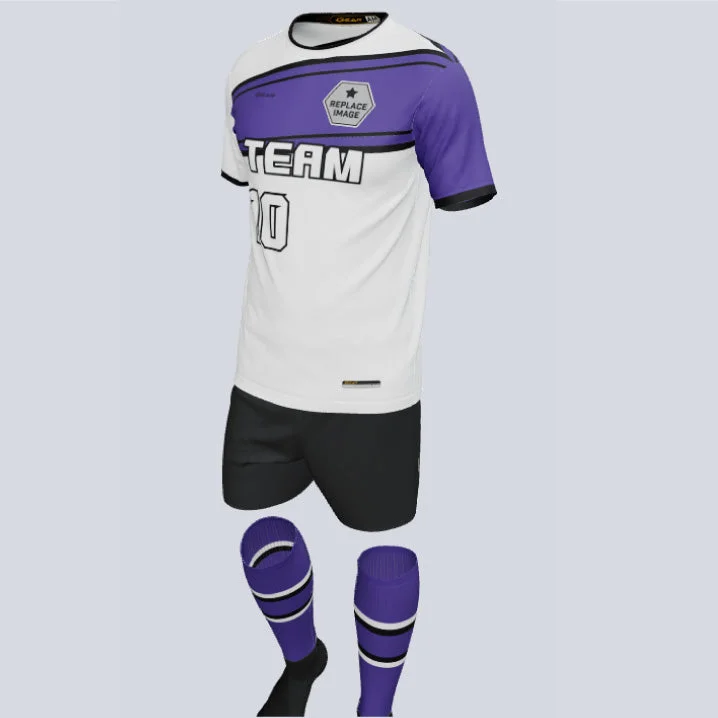 Gear Premium Stripe Custom Soccer Uniform w/Custom Socks