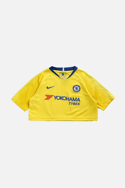 Rework Crop Chelsea Soccer Jersey - XS