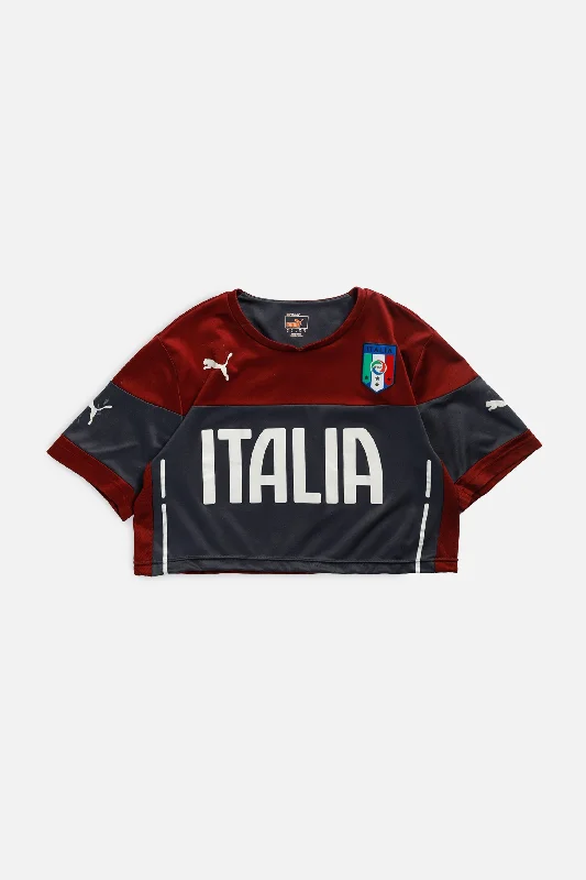 Rework Crop Italy Soccer Jersey - M