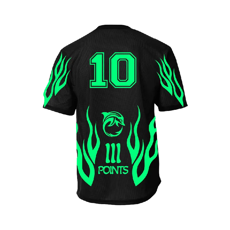 III Points 23 Number 10 Black Soccer Jersey