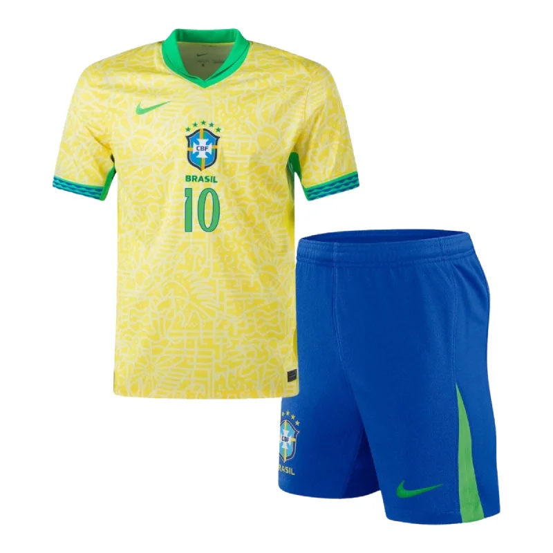 Brazil Home Jersey 2024/25 Kids Neymar #10