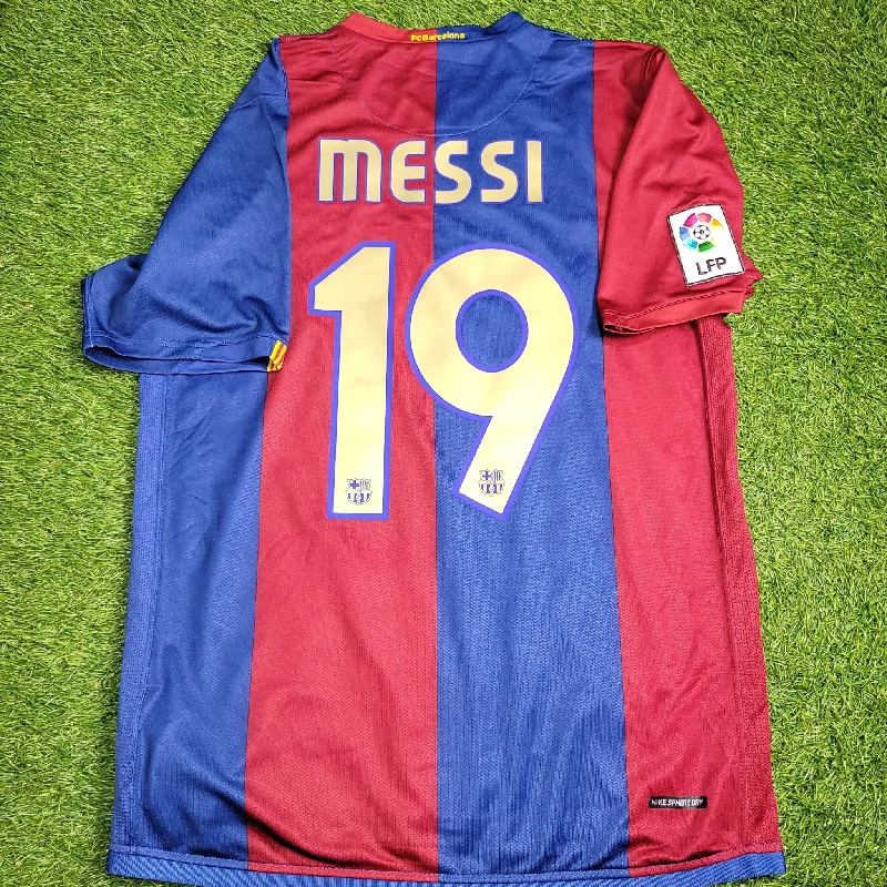 Messi Barcelona 2006 2007 Home Soccer Jersey Shirt M SKU# F6AOM 146980