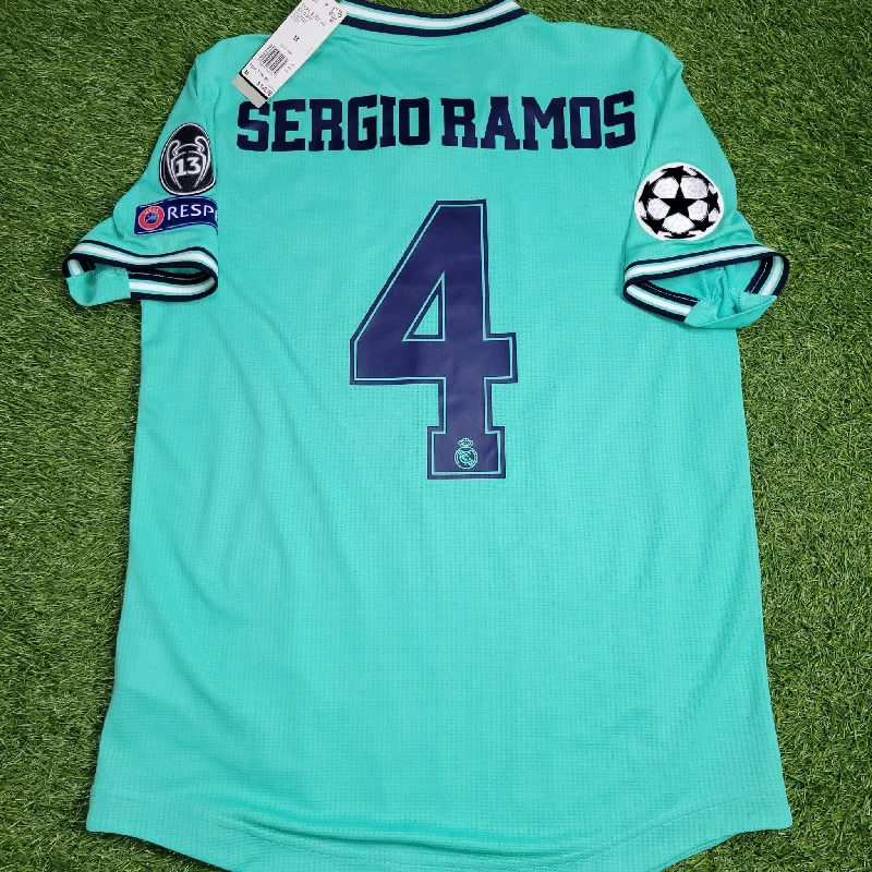 Ramos Real Madrid PLAYER ISSUE 2019 2020 Third Soccer Jersey Shirt BNWT M SKU# EC9301