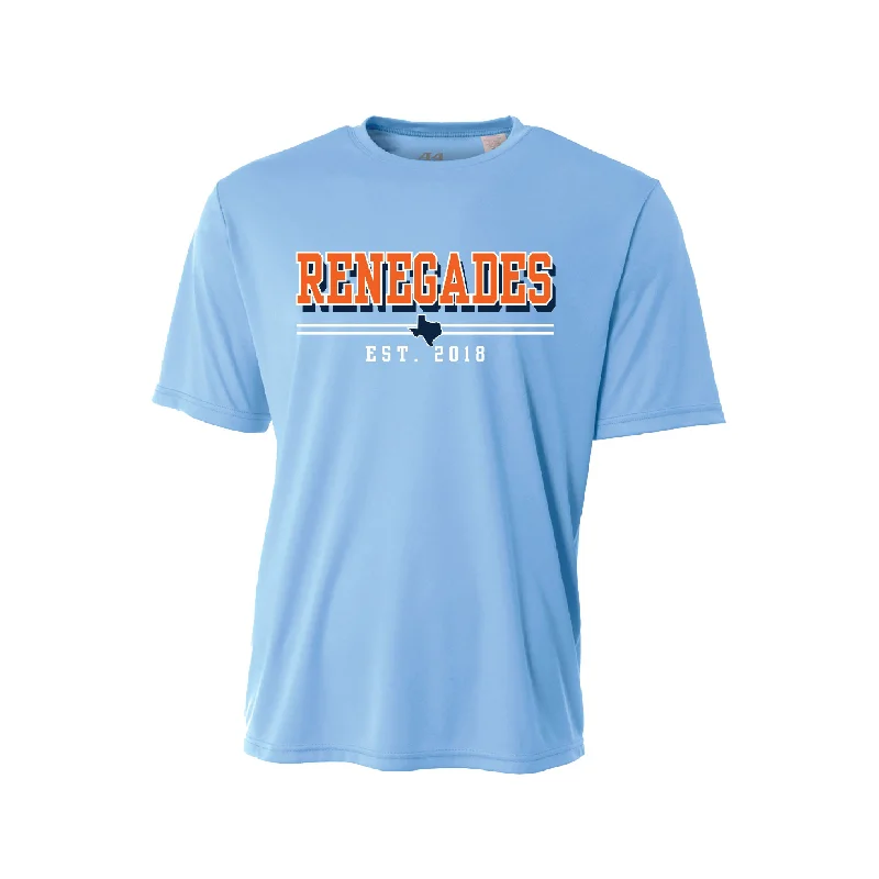 Renegades Columbia Blue Athletic Tee