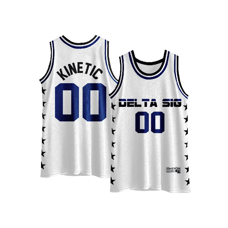 Delta Sigma Phi - Black Star Basketball Jersey