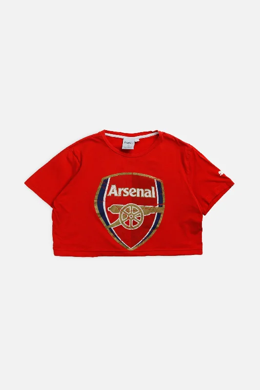 Rework Crop Arsenal Soccer Tee - S