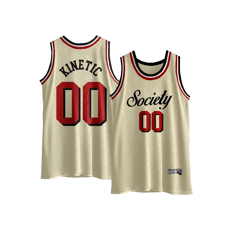 Kinetic ID - Vintage Cream Basketball Jersey