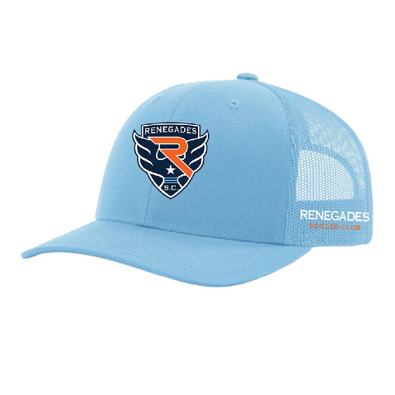 Richardson 112 Trucker Hat - Logo All Columbia Blue