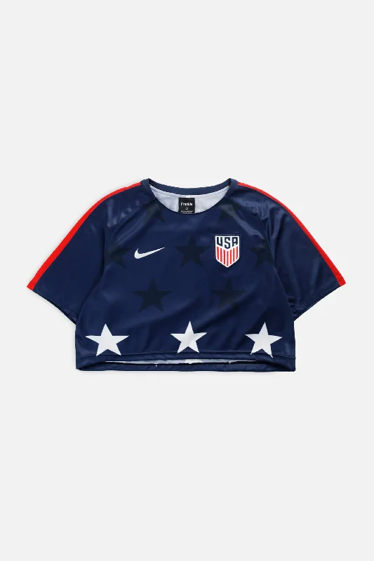 Rework Crop USA Soccer Jersey - L