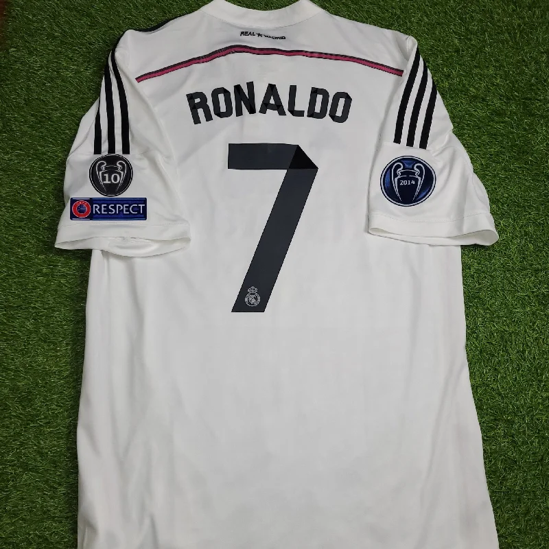 Cristiano Ronaldo Real Madrid 2014 2015 UEFA Home Soccer Jersey Shirt XL SKU# F50637