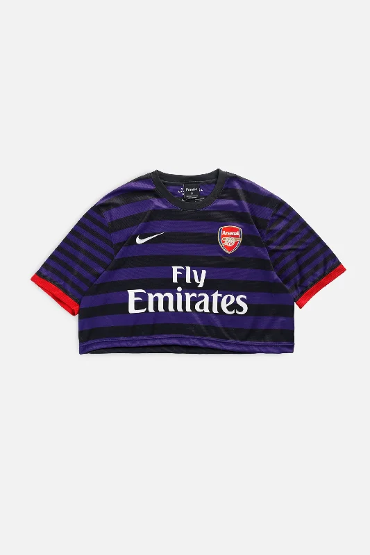 Rework Crop Arsenal Soccer Jersey - L